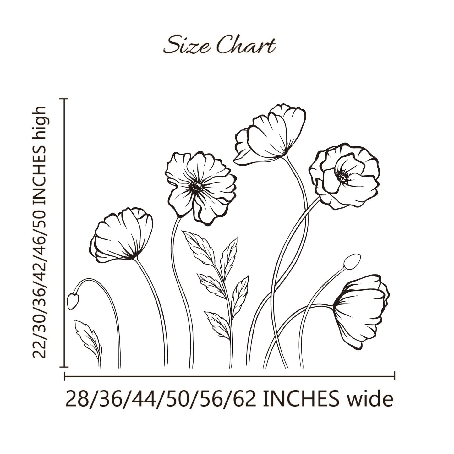 Large Peony Rose Wall Stickers for Apartment Décor Bedroom Artwork Removable Vinyl for Nursery and New Home Living Room