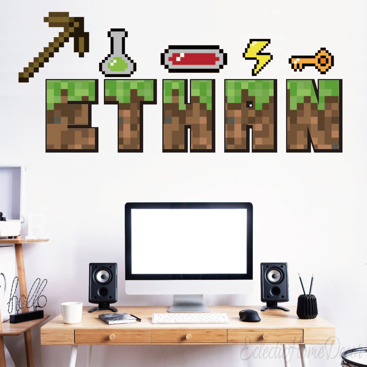 Customized Video Game Controller Wall Sticker for Kids Bedroom Nursery Playroom New Home Apartment Essentials