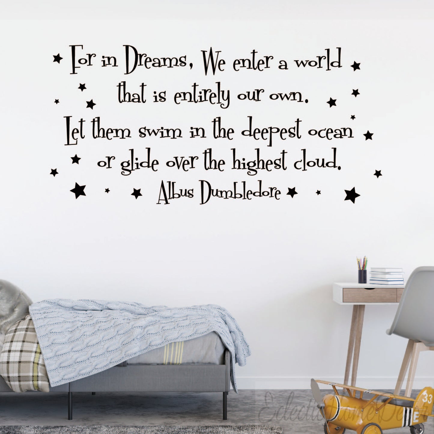 Sweet dreams wall sticker - removable vinyl decal for baby nursery decor
