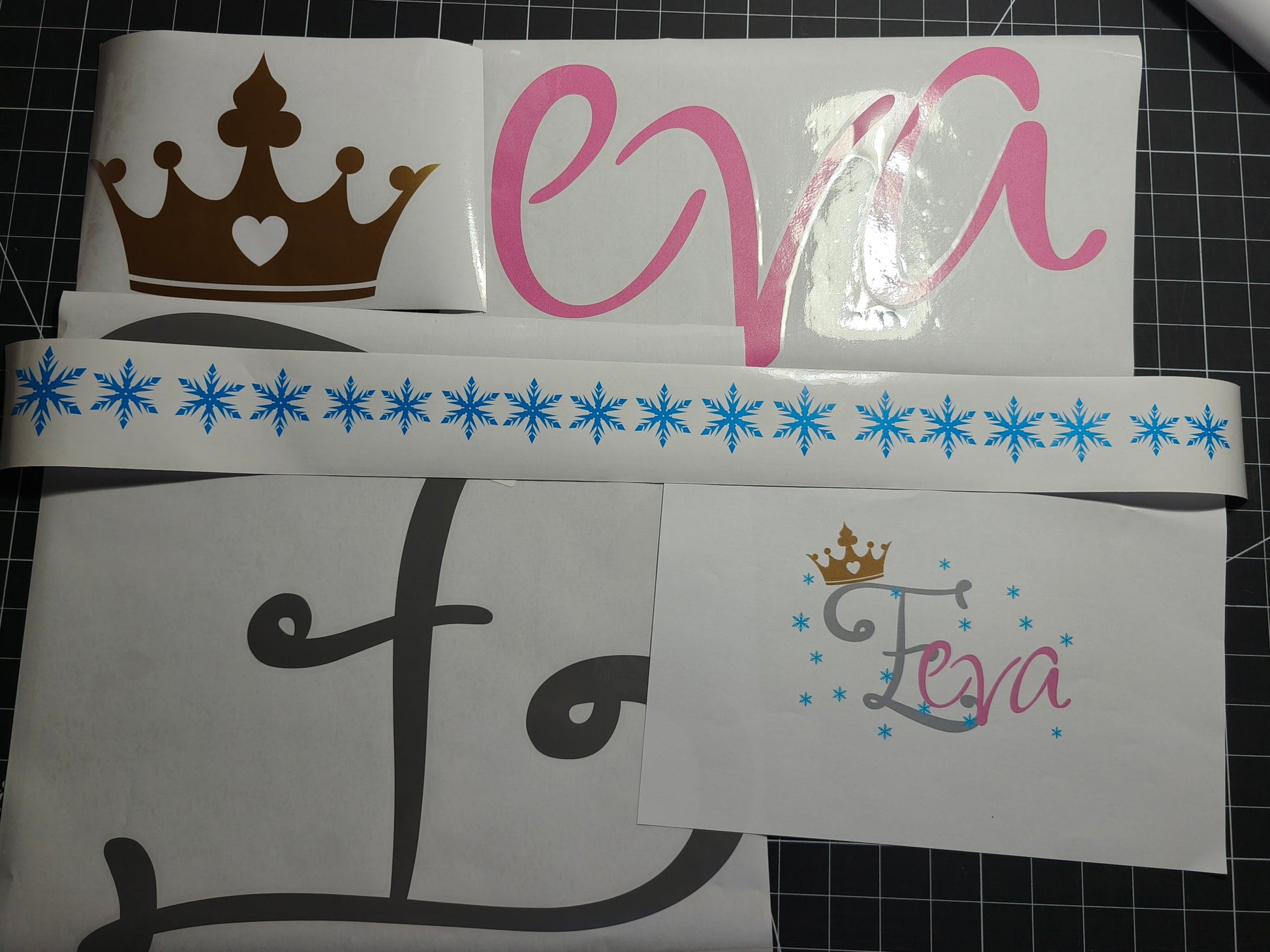 Peel and stick princess crown wall sticker for nursery birthday decor
