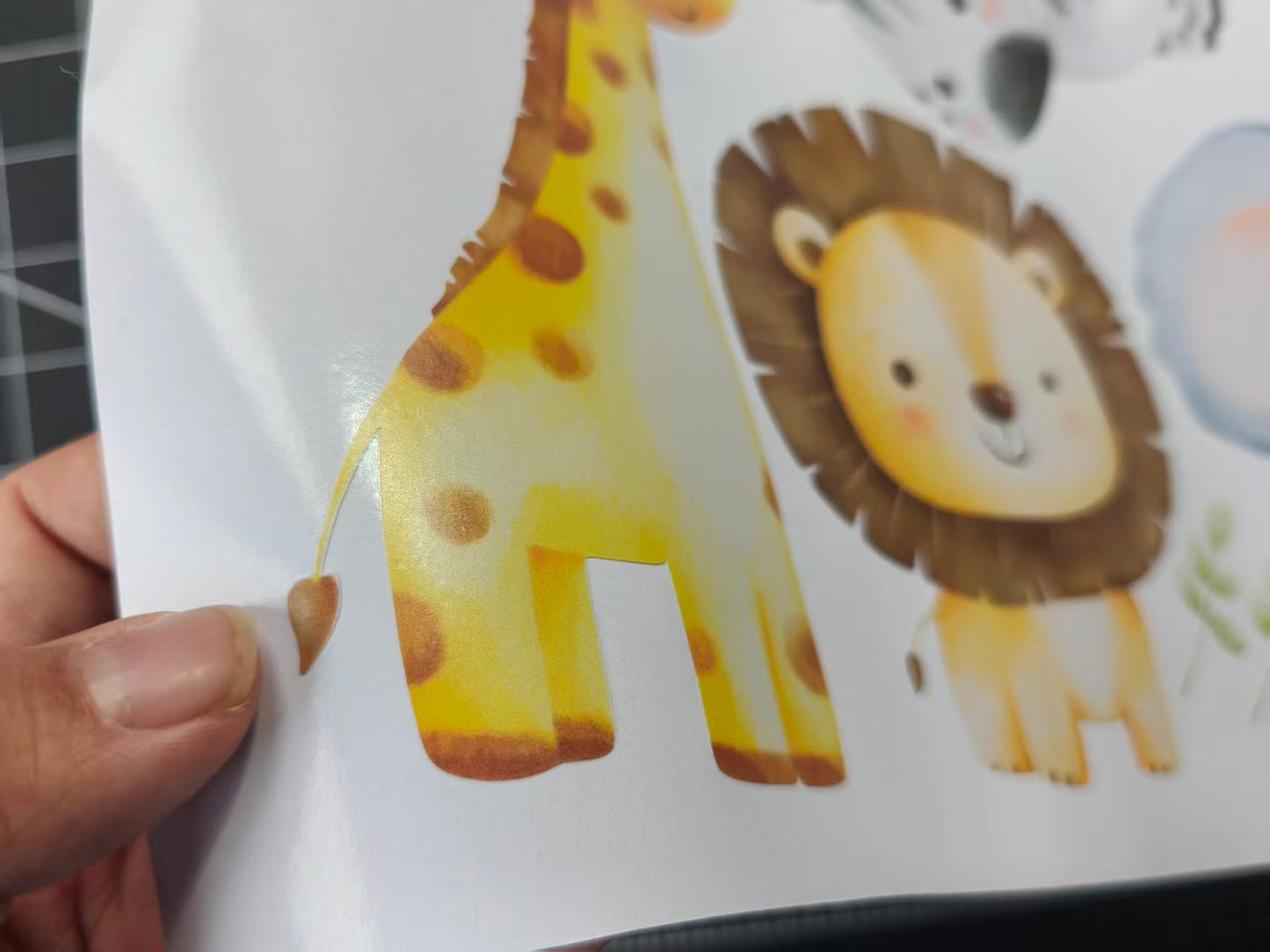 Personalized Jungle Wall Decals - Safari Animal Name Stickers for Nursery, Kids Room Decor, Peel & Stick Baby Boy/Girl Jungle Theme Wall Art