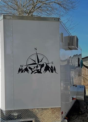 Motorhome Compass Mountain Decal for RV, Camper & Car