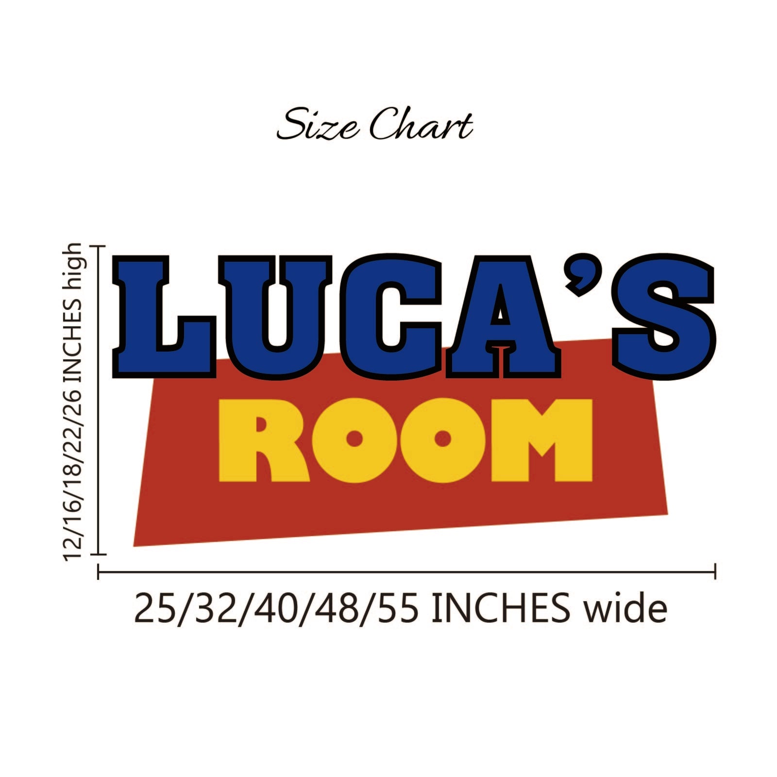 Kids playroom wall art personalized name with 3D Toy Land design
