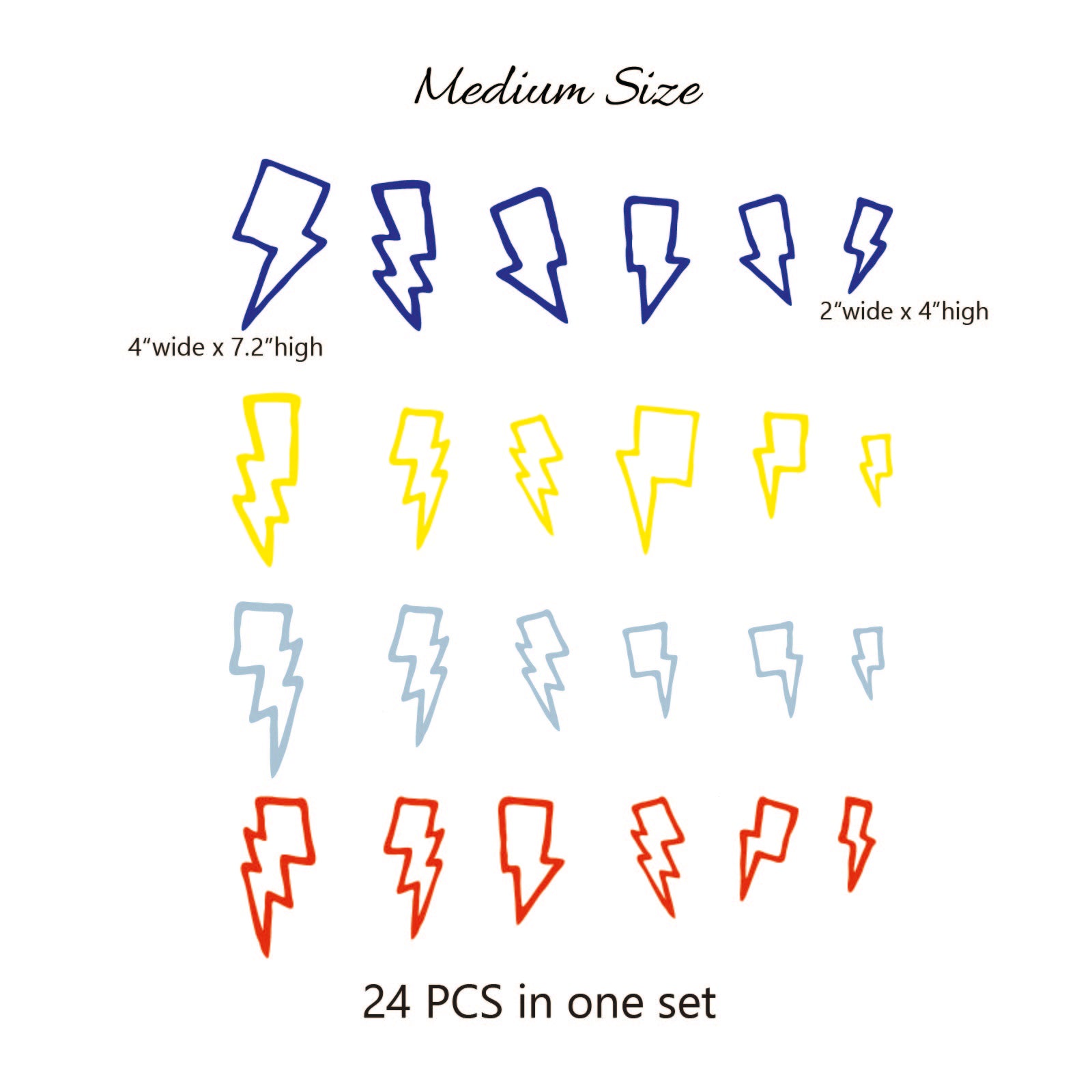 Superhero wall decor lightning bolt decals for nursery teens room
