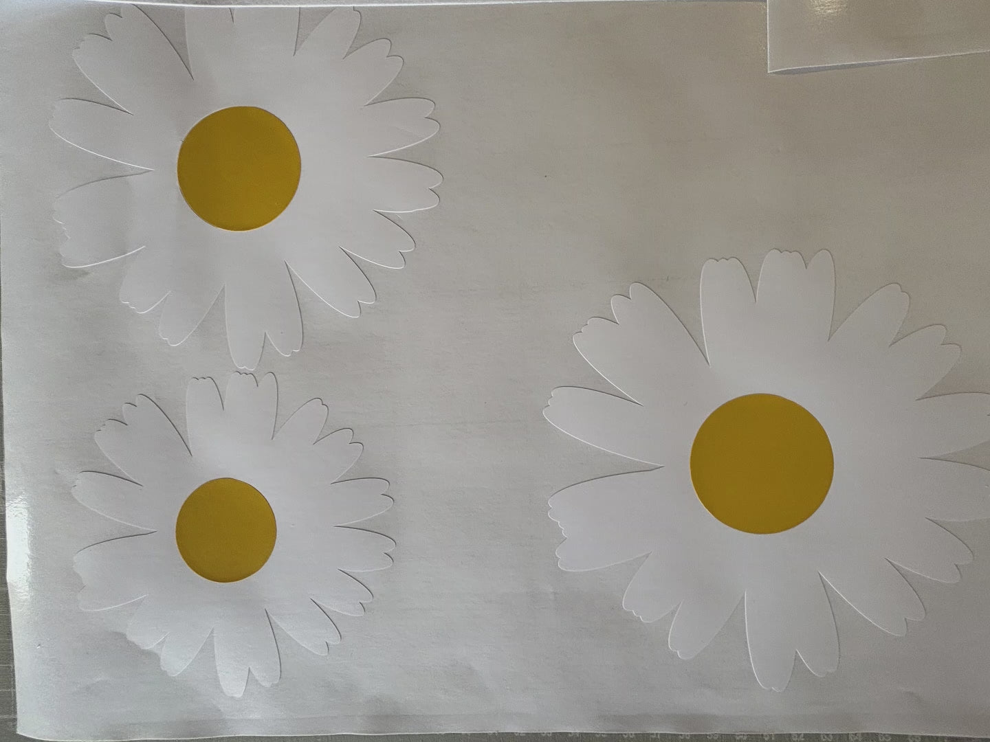 Floral garden wall decals daisy flower bee stickers for girls bedroom
