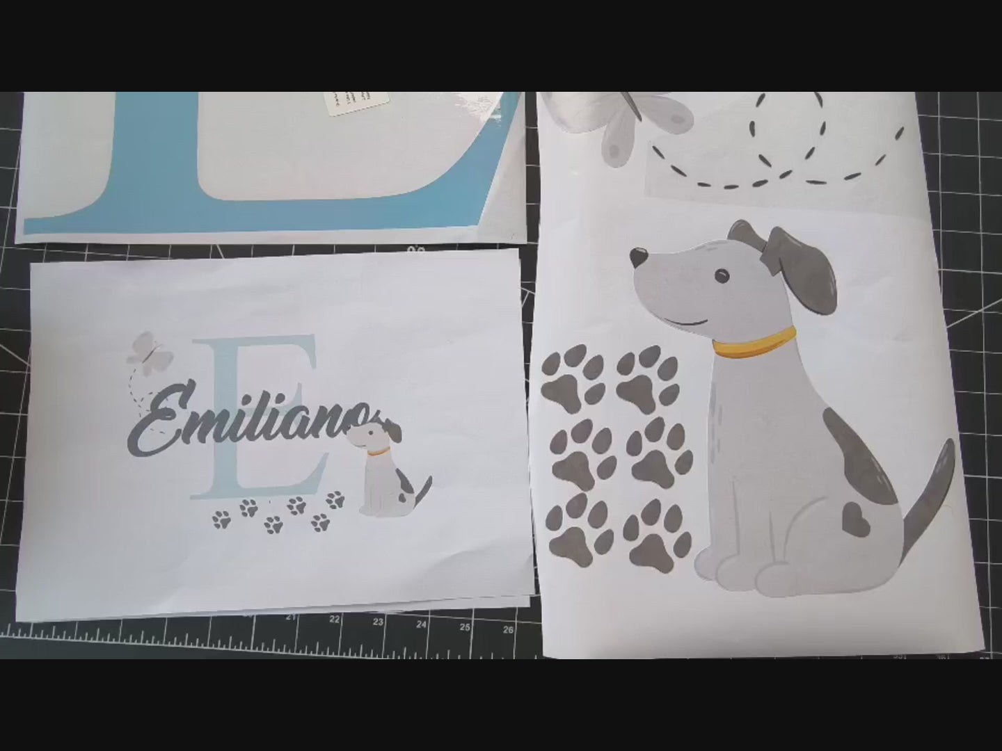 Custom dog bone wall decals vinyl stickers for nursery playroom
