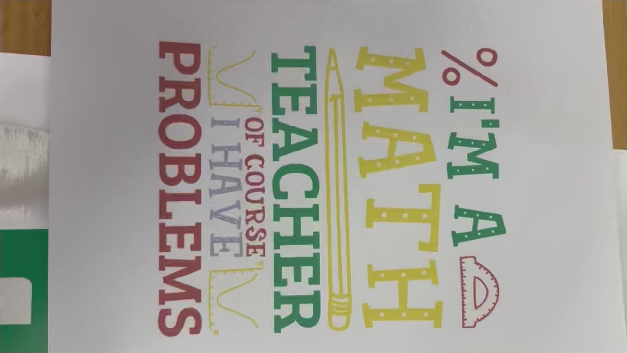 Educational wall decals math design for home study room classroom
